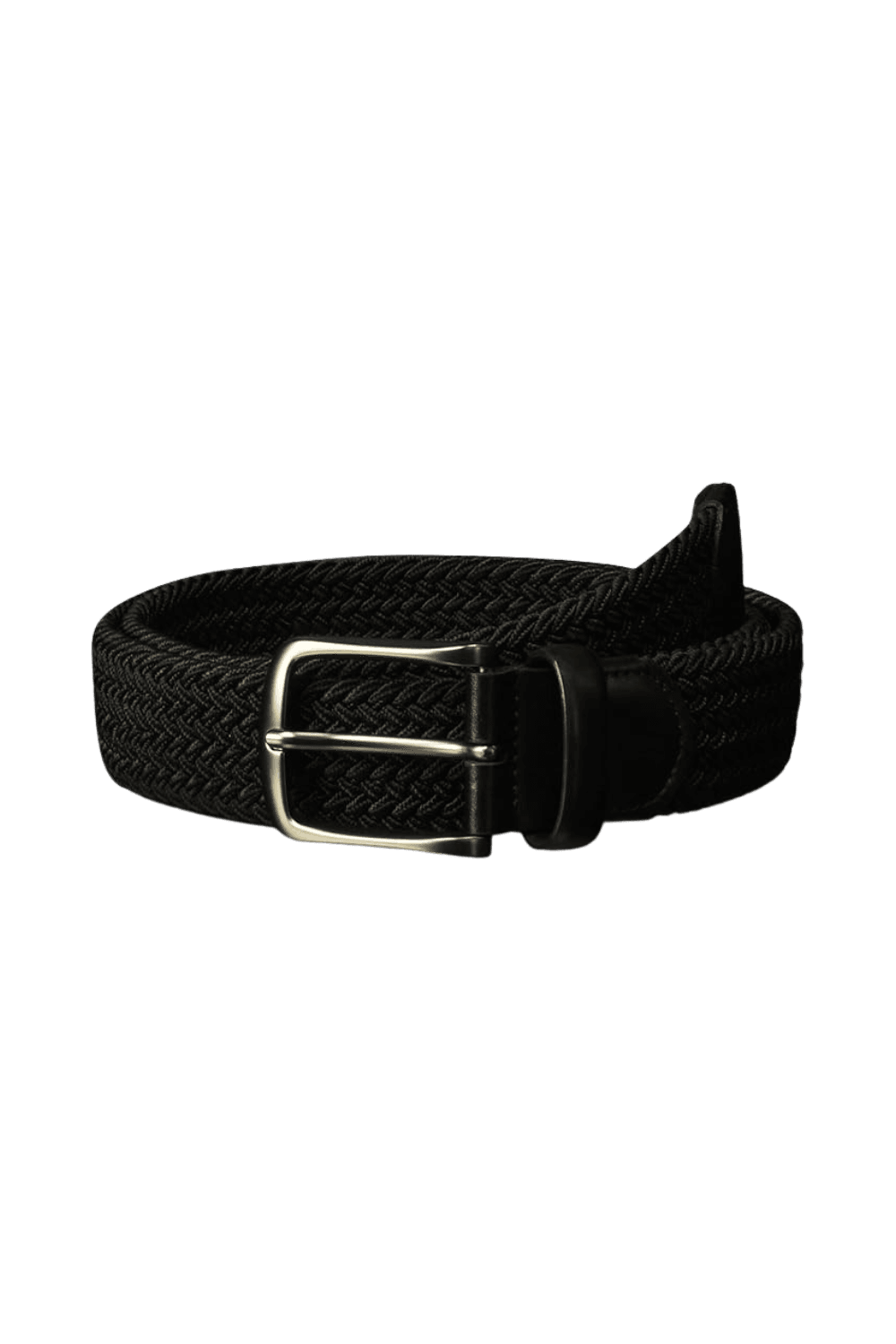 black woven belt
