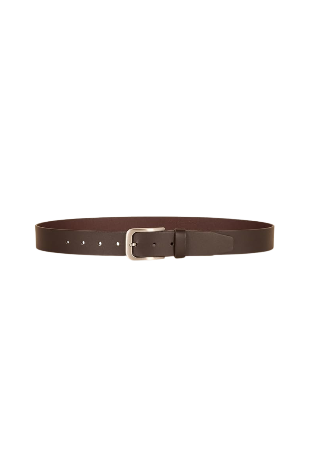 brown leather belt