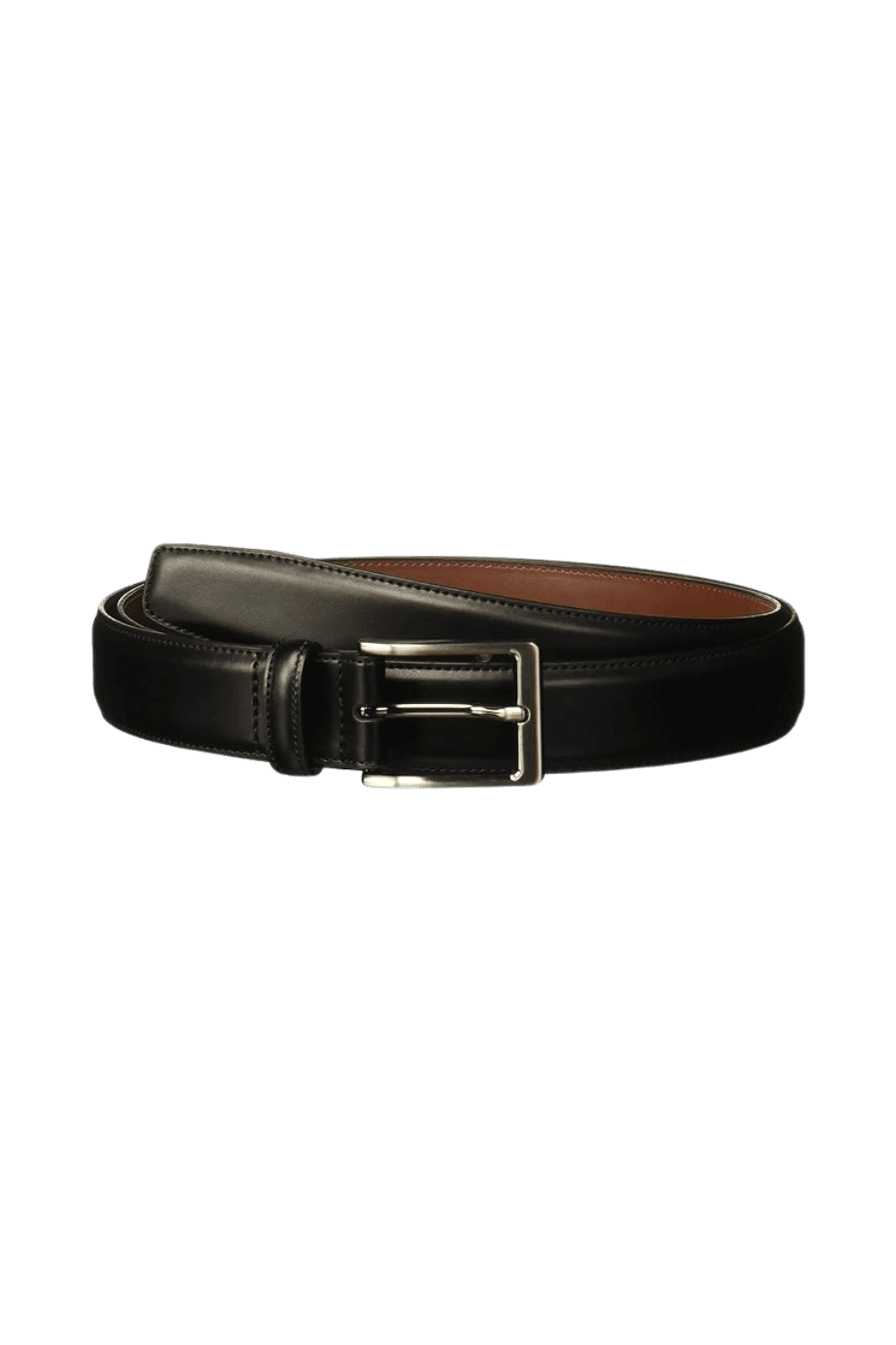 black leather belt