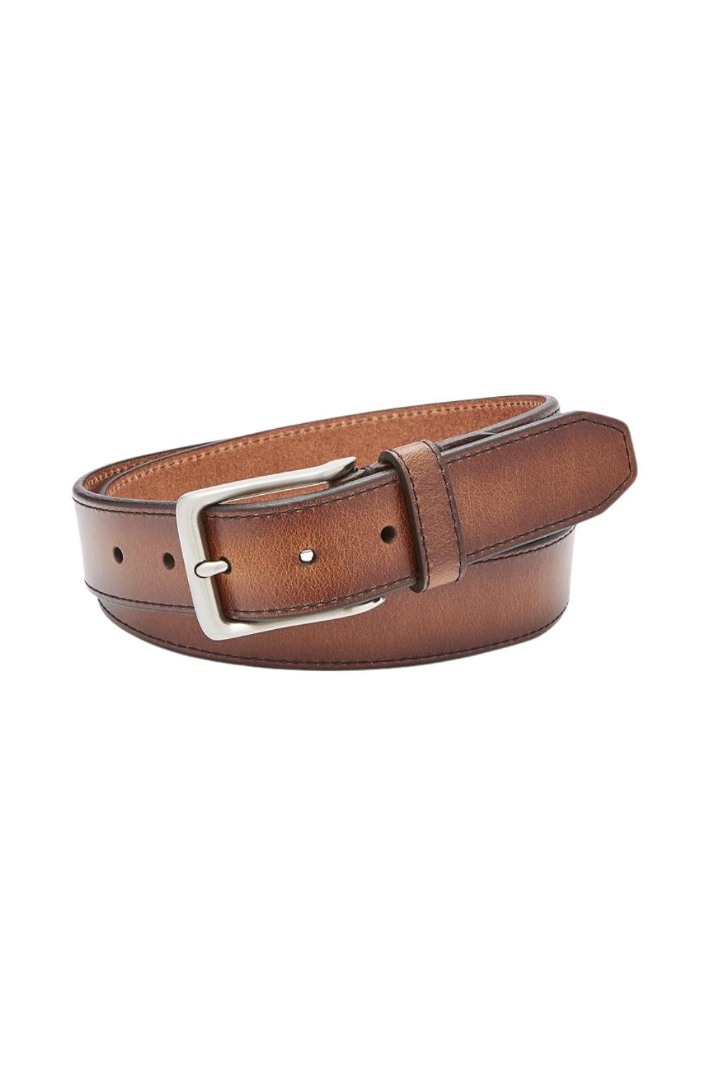 brown leather belt