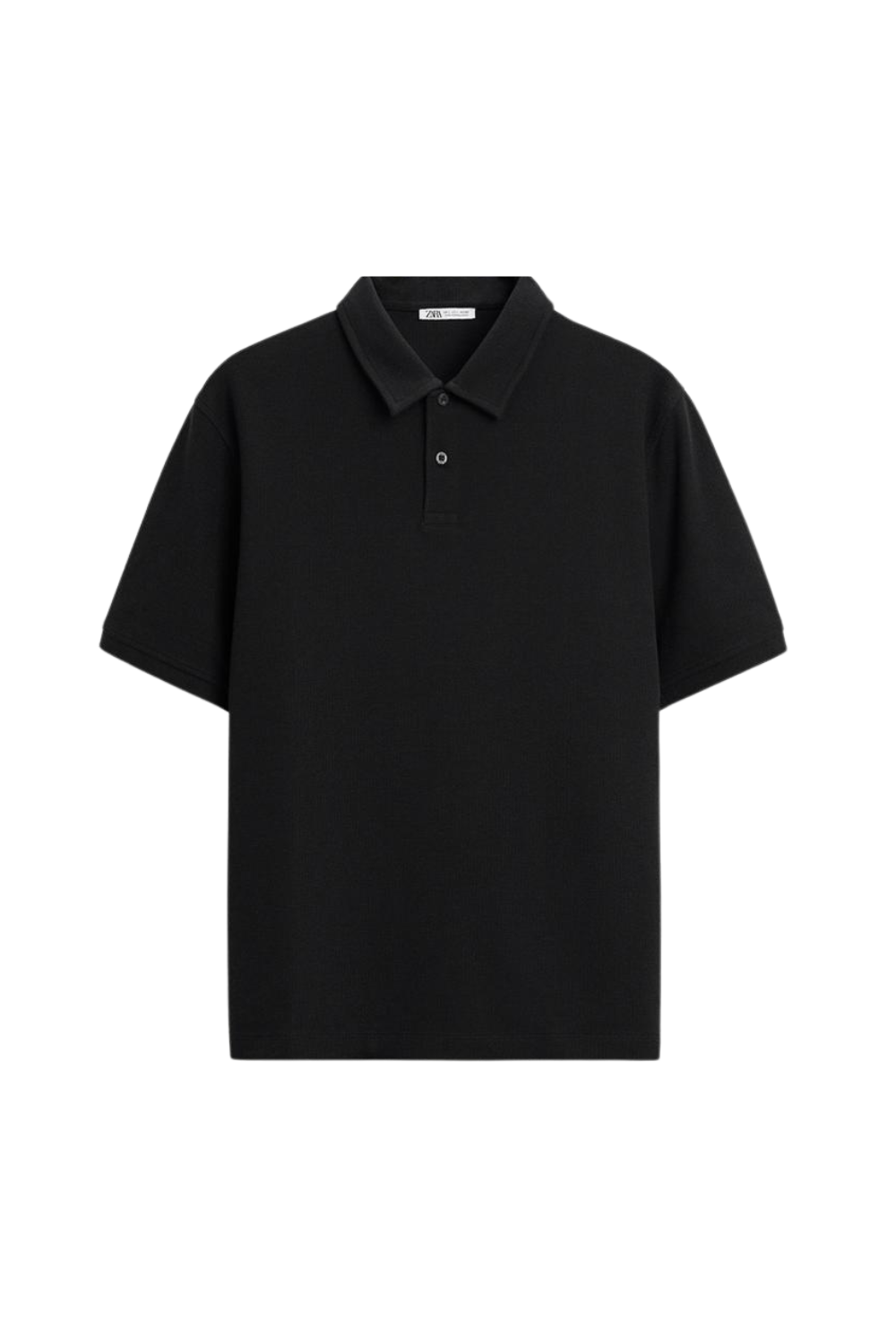 black polo shirt