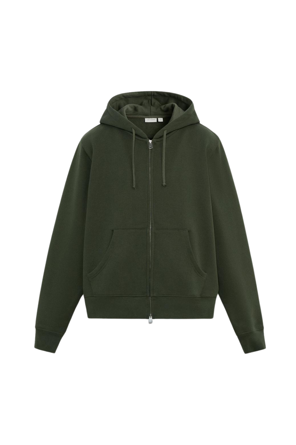 Olive Green Zip Sweatshirt