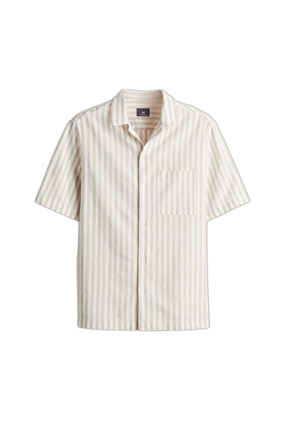 striped short sleeve button dwon shirt