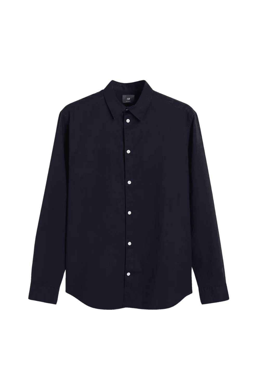 navy button down shirt