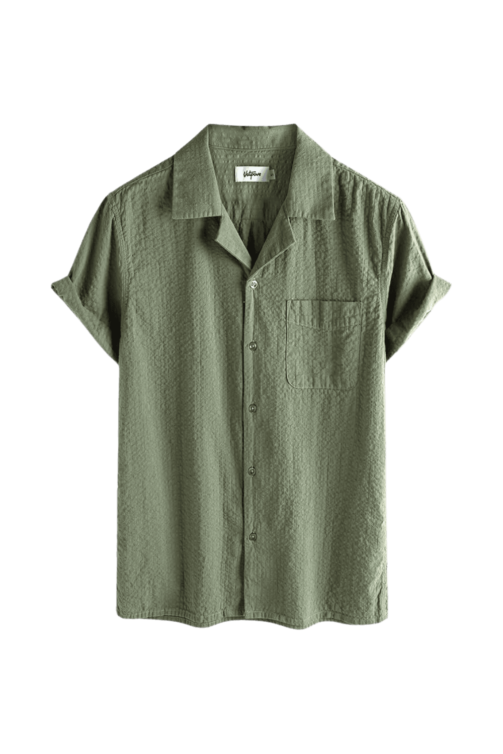 green button down shirt
