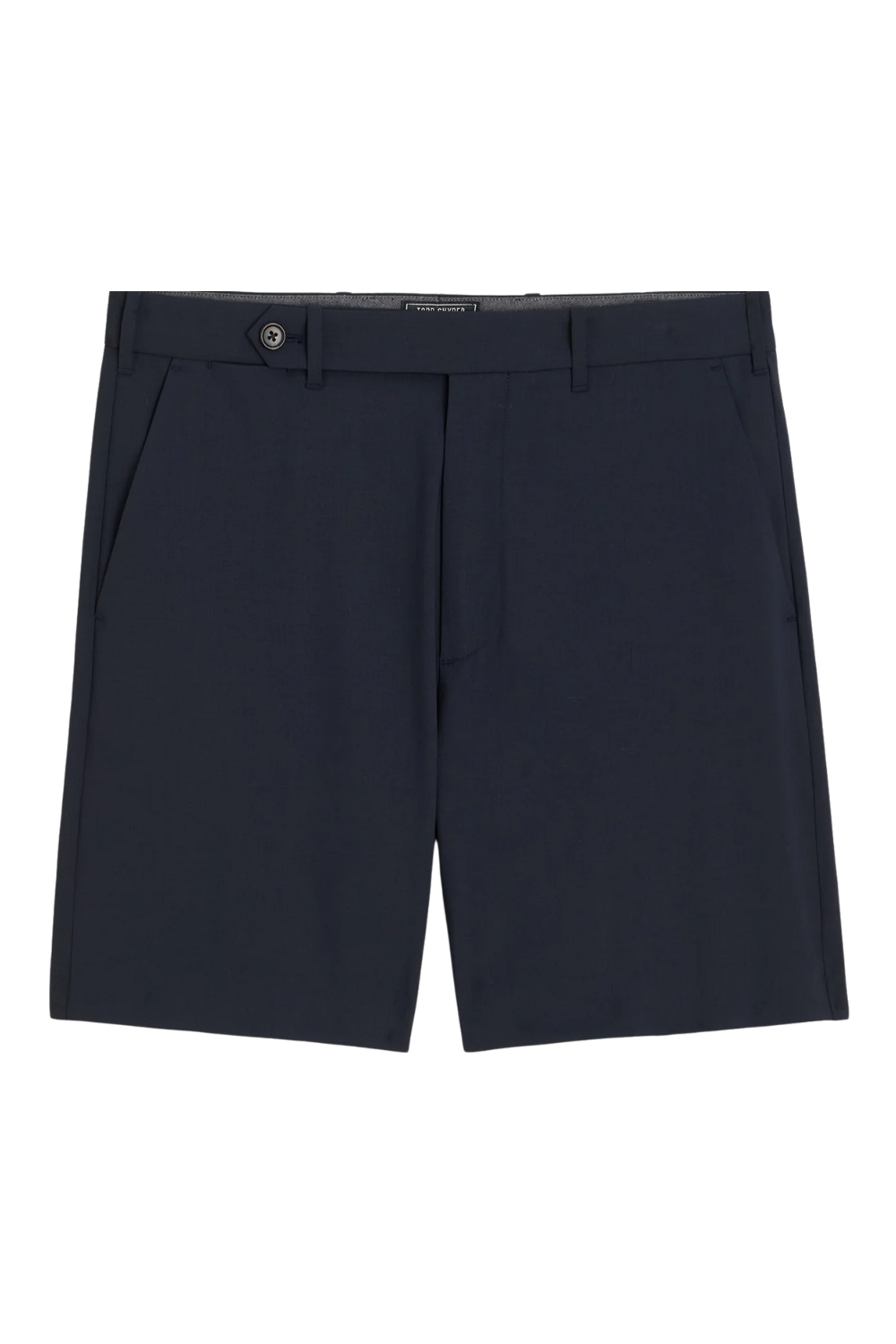 Navy Tropical Wool Shorts