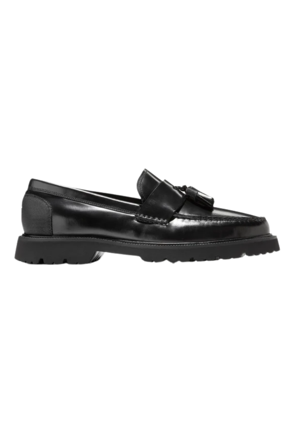 leather tassel loafers