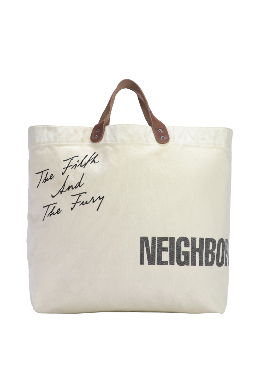 WASHED CANVAS TOTE BAG