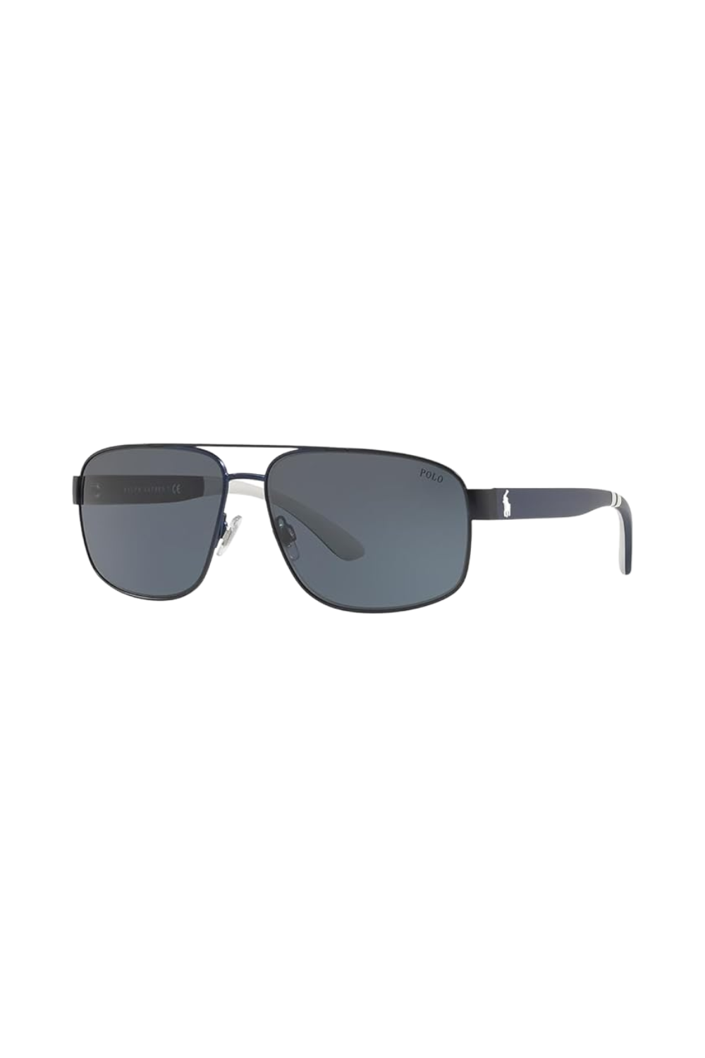 Blue Navy Metal Pilot Sunglasses 