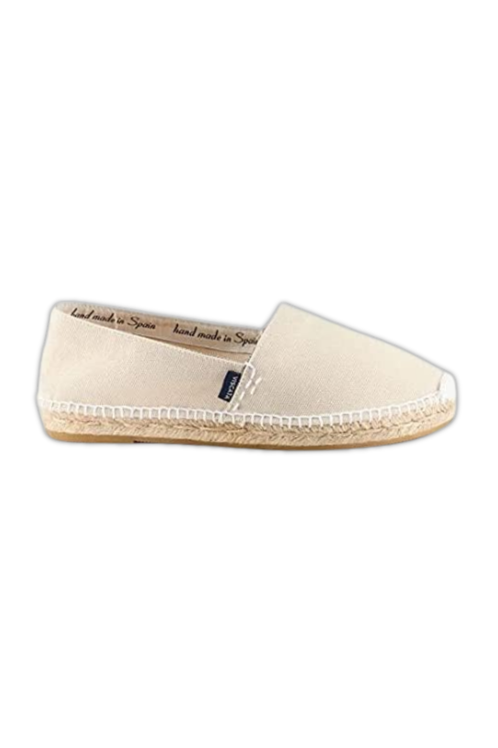 Beige Canvas Slip-On Espadrilles