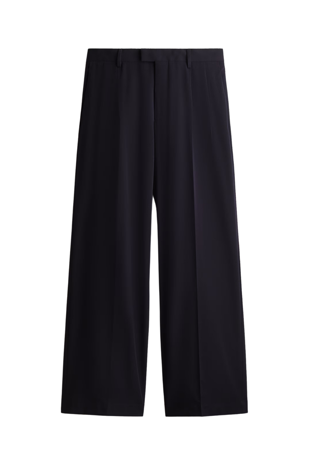 Dark Brwon Loose-Fit Tailored Pants