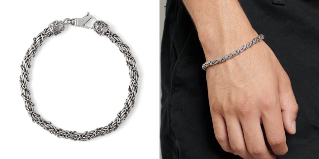 Emanuele Bicocchi Sterling Silver Rope Bracelet