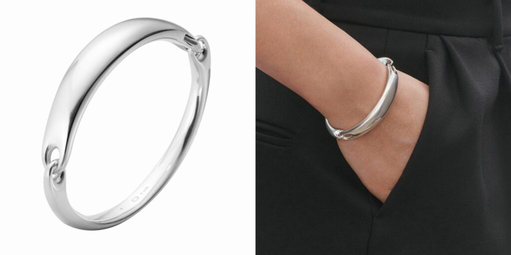 Georg Jensen mens silver id bracelet