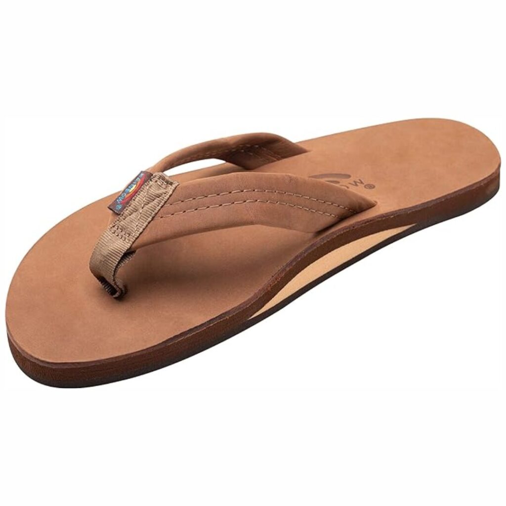 Rainbow Single Layer Brown Flip Flops