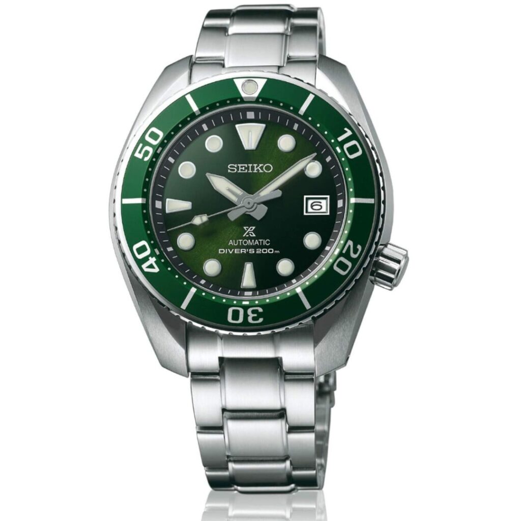 Seiko Prospex Sumo Green Dial best affordable dive watch for men 200m rating