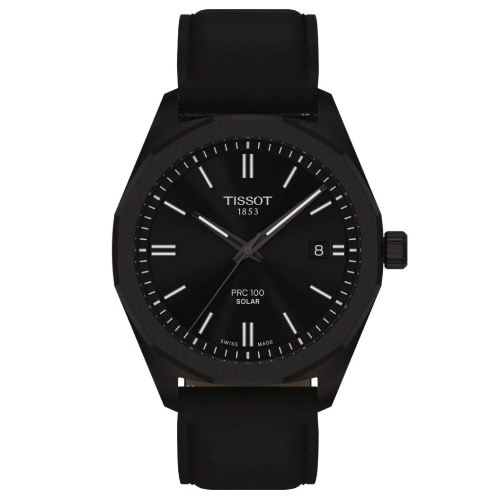 Tissot PRC 100 Solar best Swiss solar watch for men 39mm case size