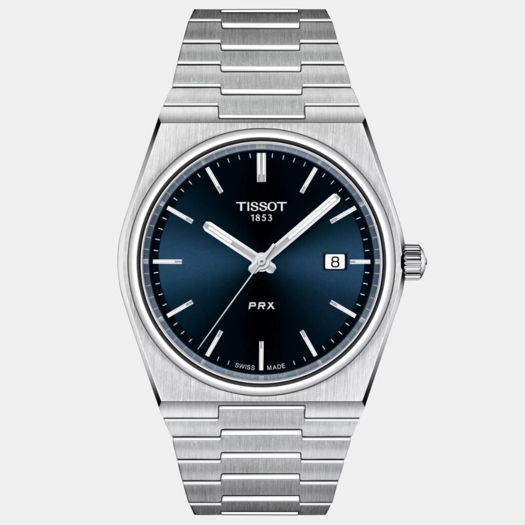 Tissot PRX 40mm best dress watch for men with integrated steel bracelet