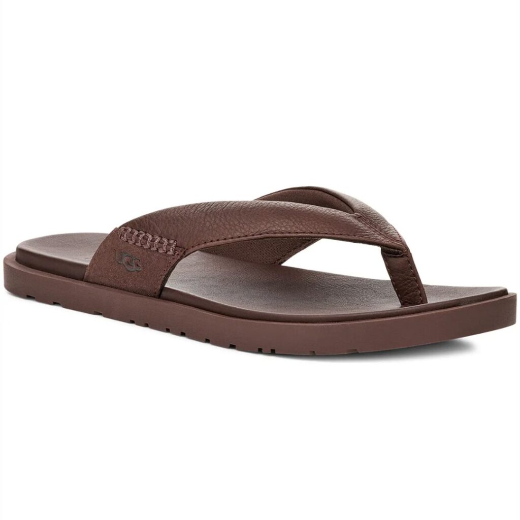 UGG Men's Seaside II Leather Flip Flops