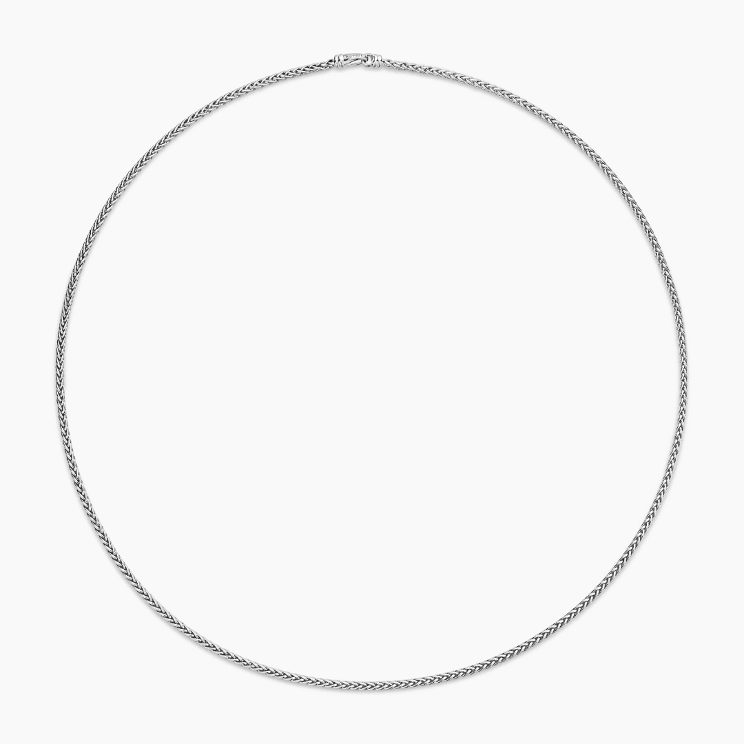David Yurman 2.5mm Sterling Silver Wheat Chain Necklace