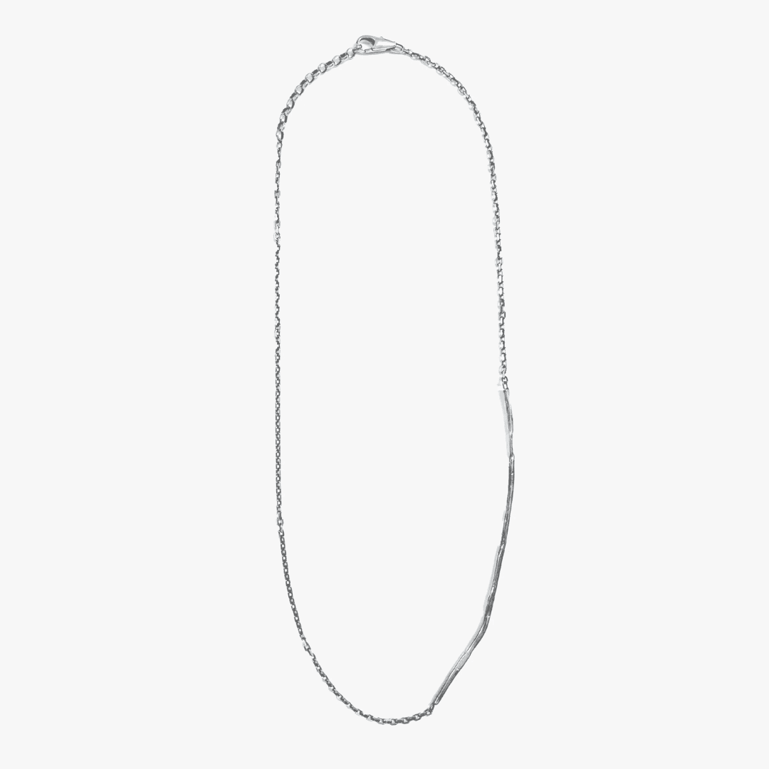 Title of Work Mixed Chain Beaten Bar Choker